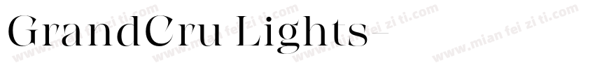 GrandCru Lights字体转换